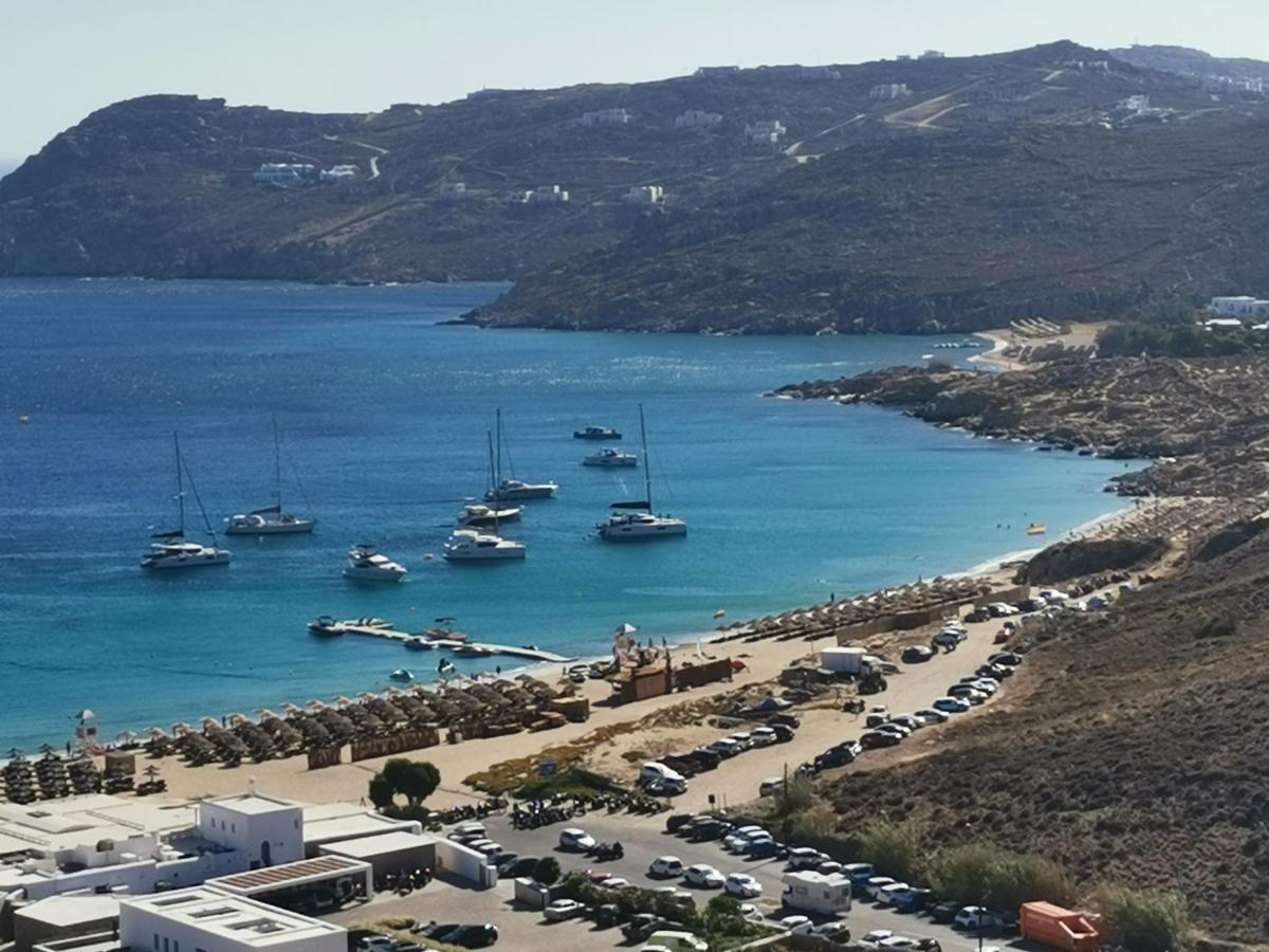 Villa Viktoria In Elia Beach, Mykonos Mykonos Town Bagian luar foto