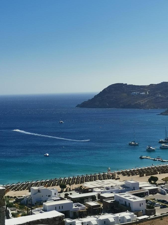 Villa Viktoria In Elia Beach, Mykonos Mykonos Town Bagian luar foto